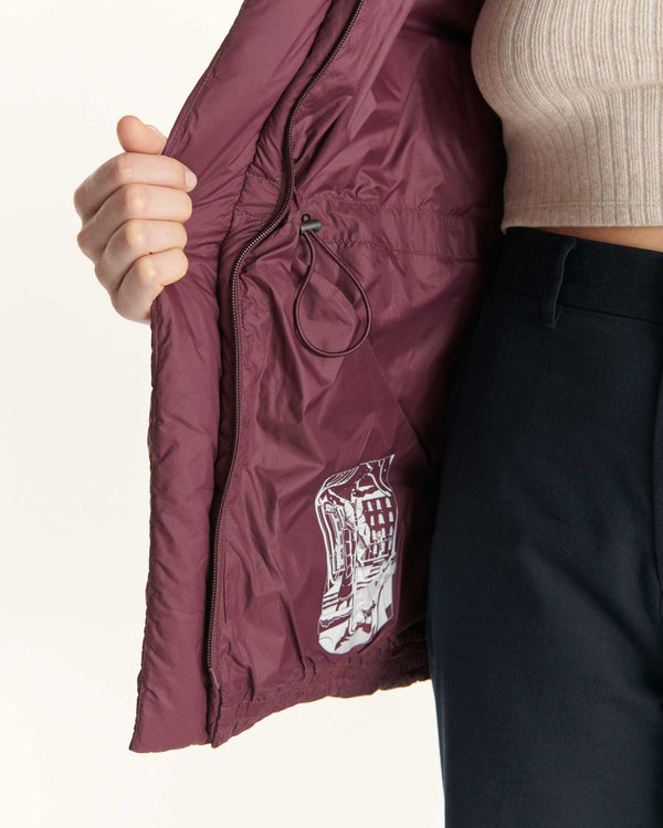 Jott Doudoune à Capuche Grand Froid Aubergine Luxe 2.0