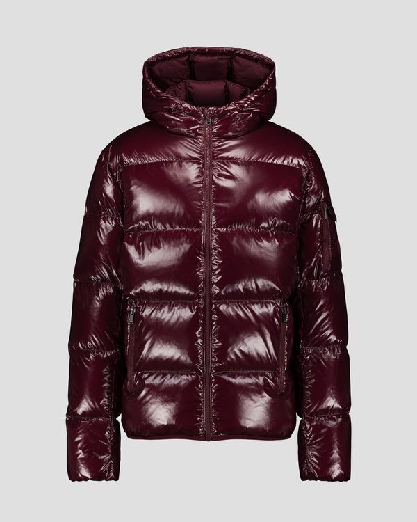 Jott Doudoune à Capuche Grand Froid Cerise Noir Java Laquée