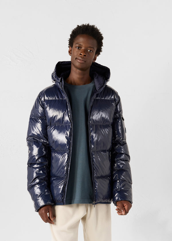 Jott Doudoune à Capuche Grand Froid Marine Java Laquée
