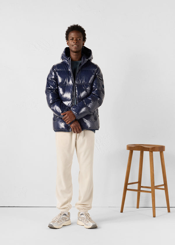 jott Doudoune à capuche Grand Froid Marine Java laquée