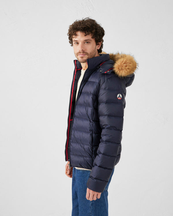 Jott Doudoune à Capuche Grand Froid Marine Prestige