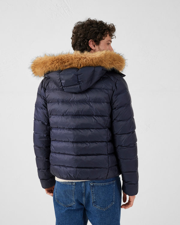 Jott Doudoune à Capuche Grand Froid Marine Prestige