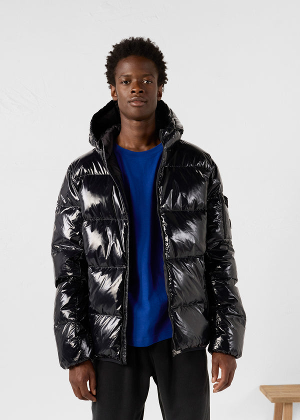 Jott Doudoune à Capuche Grand Froid Noir Java Laquée