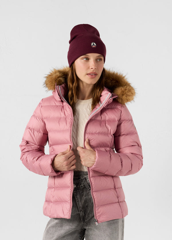 Jott Doudoune à Capuche Grand Froid Rose Antique Luxe