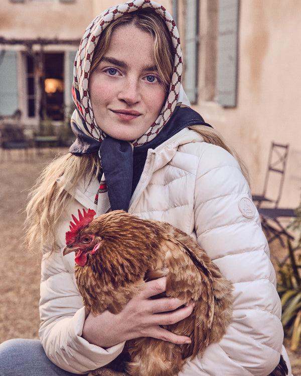 Jott Doudoune à Capuche Stretch Légère Argile Salma