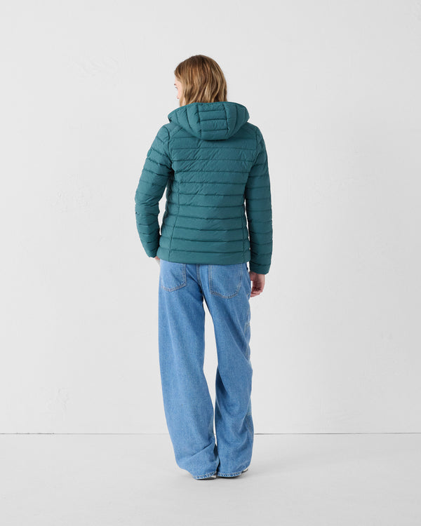 Jott Doudoune à Capuche Stretch Légère Deep Lake Salma