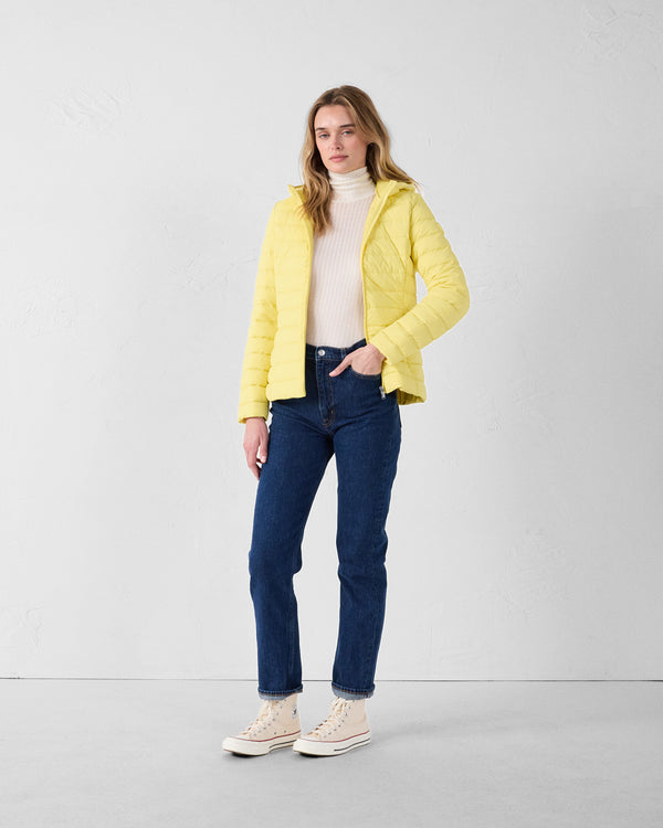 jott Doudoune à capuche stretch légère Limonade Salma