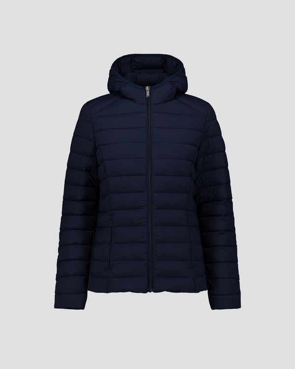 Jott Doudoune à Capuche Stretch Légère Marine Salma