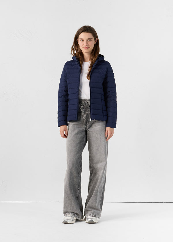jott Doudoune à capuche stretch légère Marine Salma