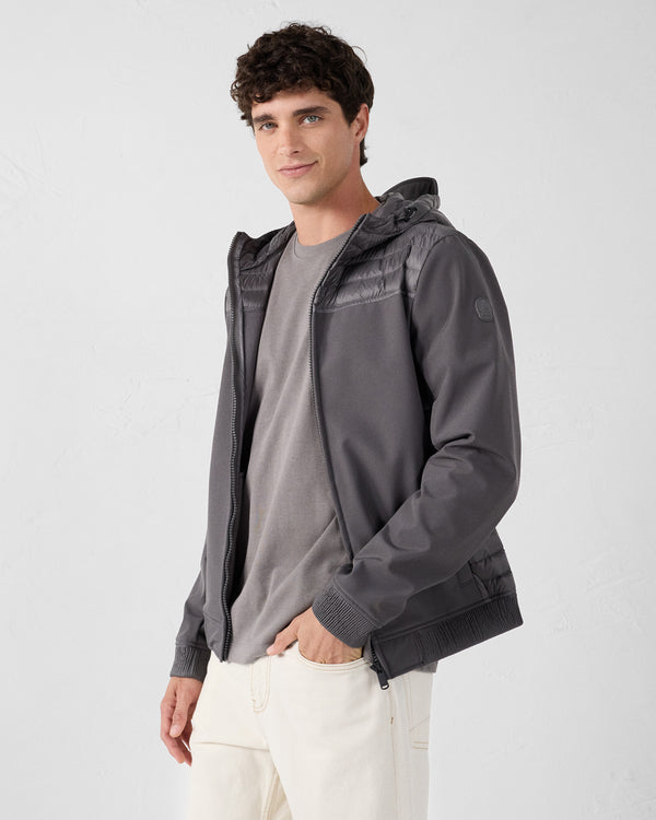 jott Doudoune bi-matière softshell Anthracite Paco 2.0
