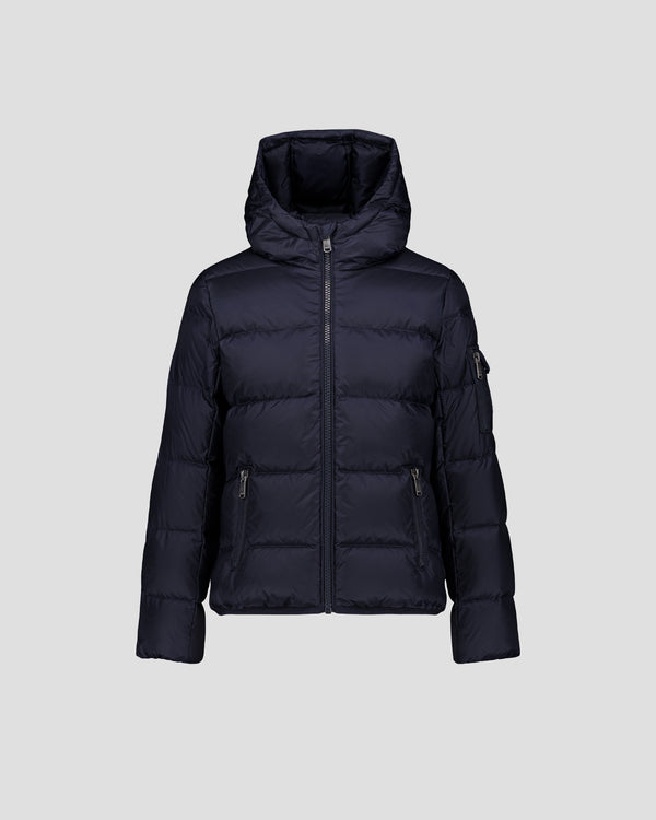 Jott Doudoune Enfant à Capuche Grand Froid Marine Kazan