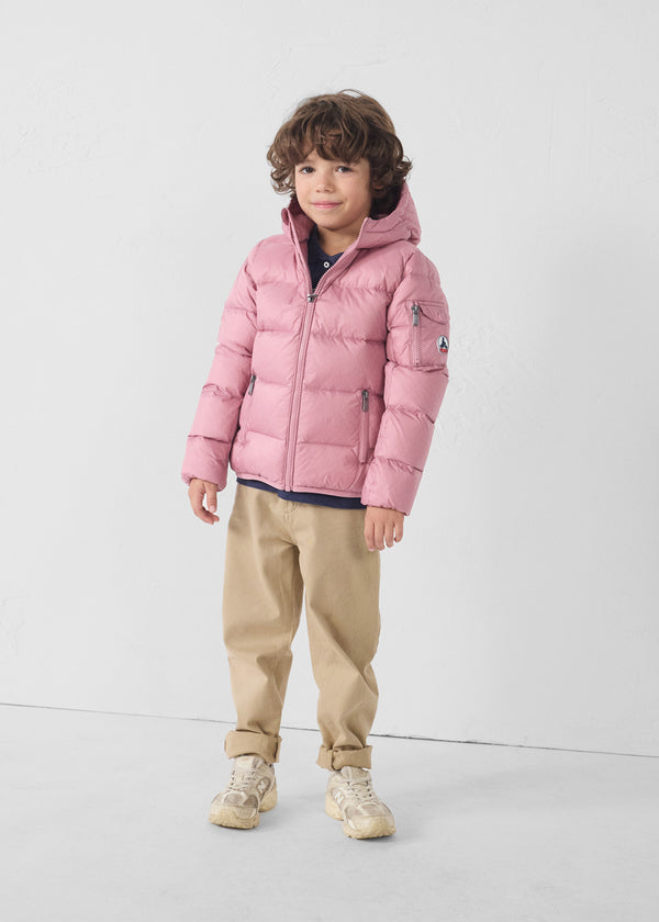 jott Doudoune enfant à capuche Grand Froid Rose antique Kazan