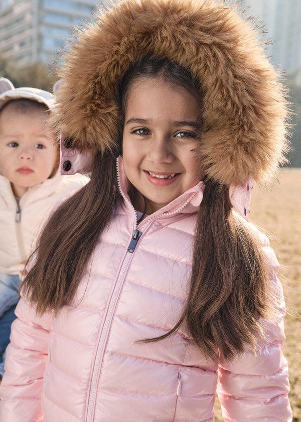 jott Doudoune enfant Grand Froid Rose pétale Olympe laquée