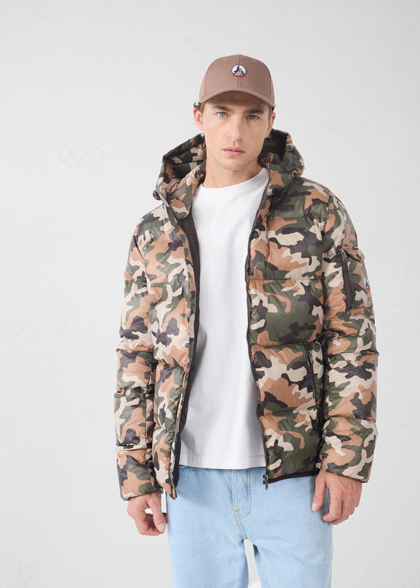 Jott Doudoune Grand Froid Camo Sucre Roux Java Print