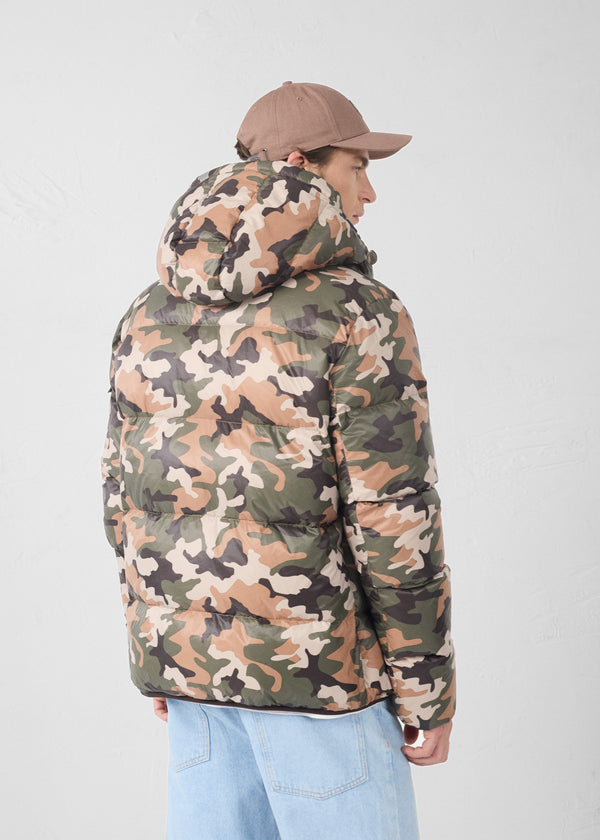 Jott Doudoune Grand Froid Camo Sucre Roux Java Print