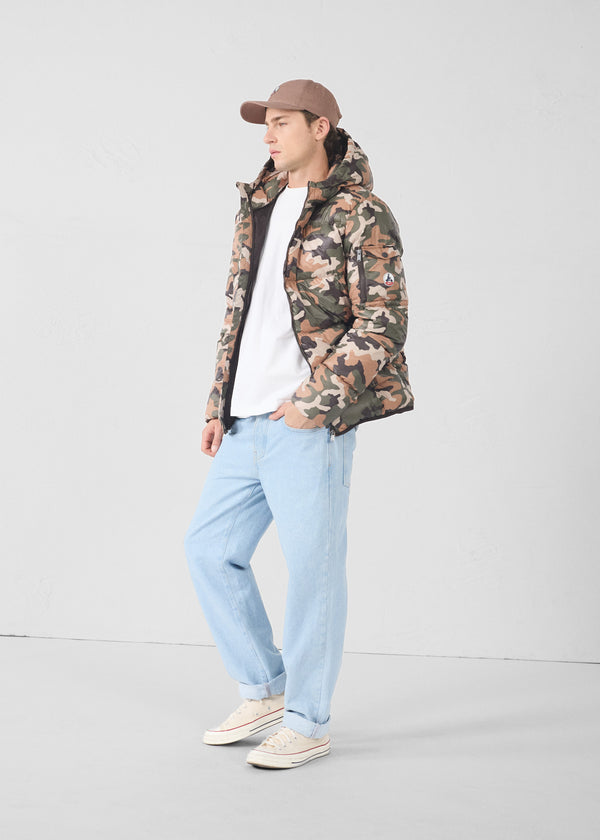 jott Doudoune Grand Froid Camo sucre roux Java print