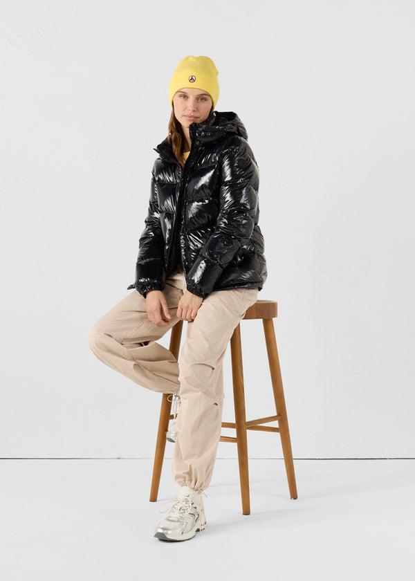 Jott Doudoune Grand Froid Esprit Puffer Noir Prague Laquée