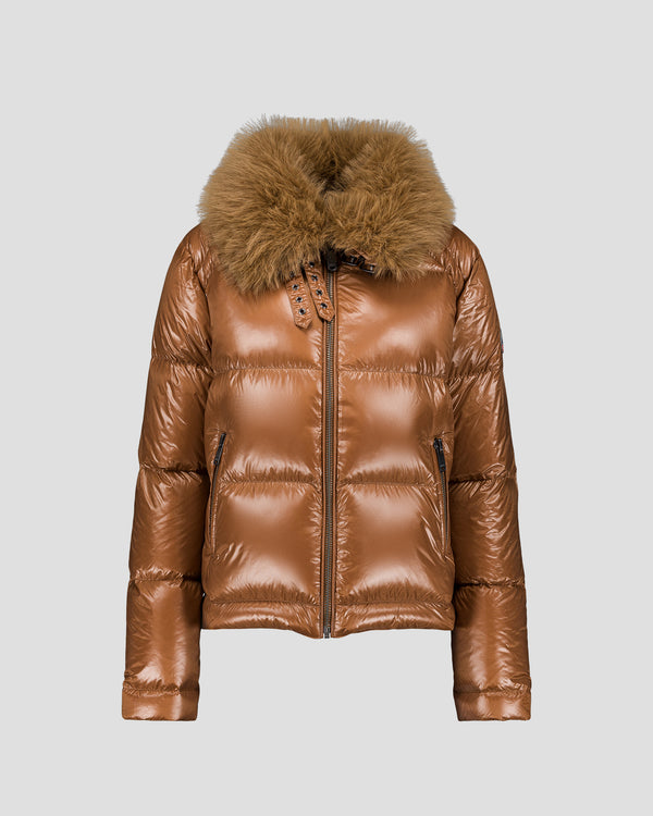 Jott Doudoune Grand Froid Fausse Fourrure Sucre Roux Nevada Shiny