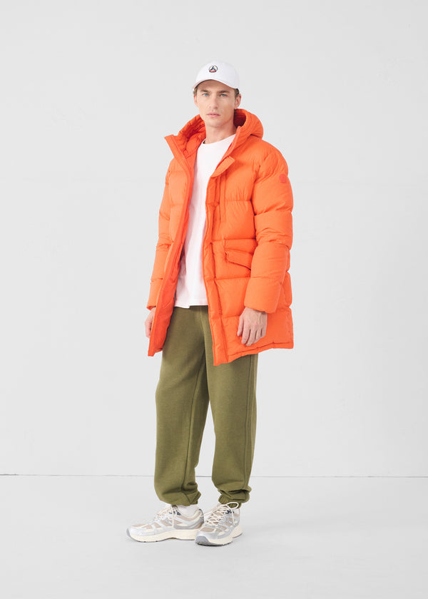 jott Doudoune Grand Froid stretch mi-longue Rouge feu Scott