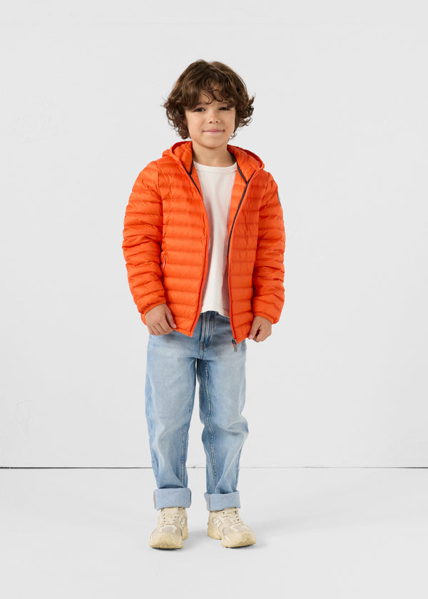 jott Doudoune légère à capuche enfant Rouge feu Hugo