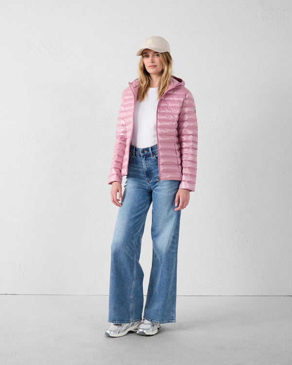 jott Doudoune légère à capuche Rose antique Cloe shiny
