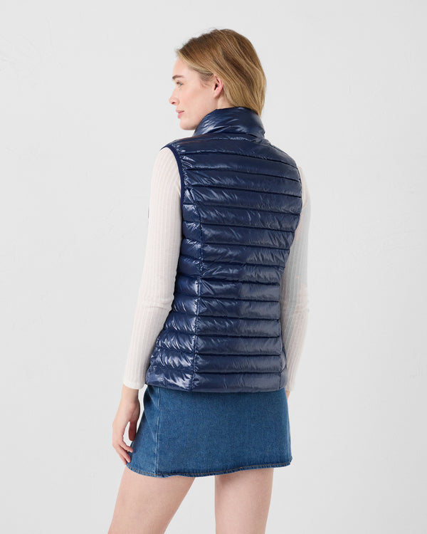 Jott Doudoune Légère Sans Manches Marine Seda Shiny
