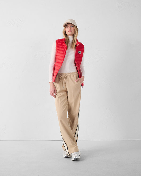 Jott Doudoune Légère Sans Manches Rouge Carmin Seda