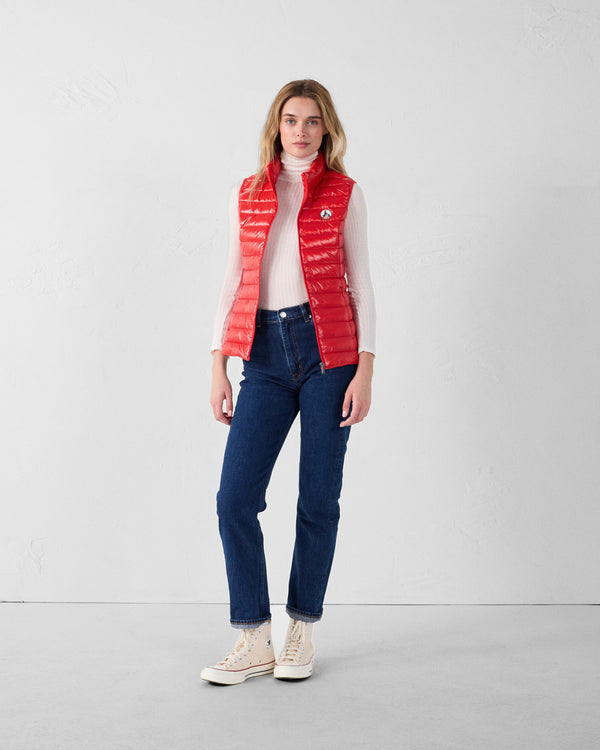 jott Doudoune légère sans manches Rouge carmin Seda shiny