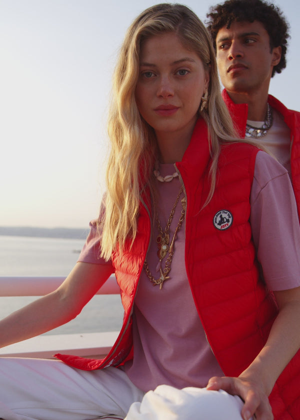 jott Doudoune légère sans manches Rouge carmin Seda