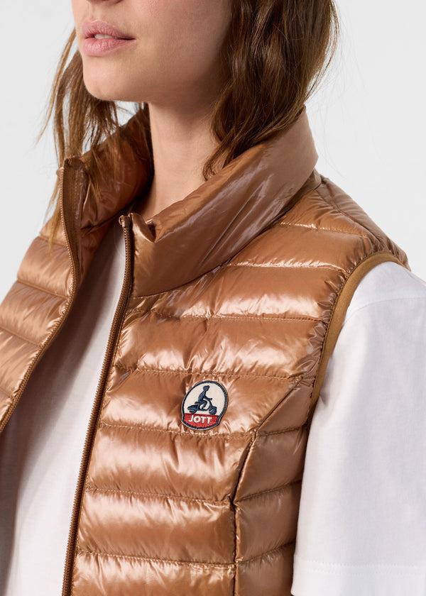 Jott Doudoune Légère Sans Manches Sucre Roux Seda Shiny