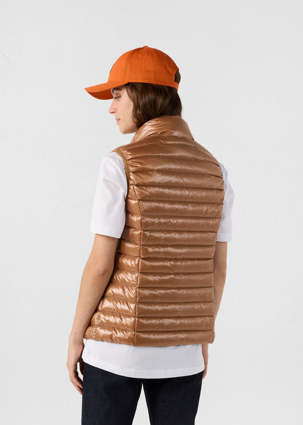 Jott Doudoune Légère Sans Manches Sucre Roux Seda Shiny
