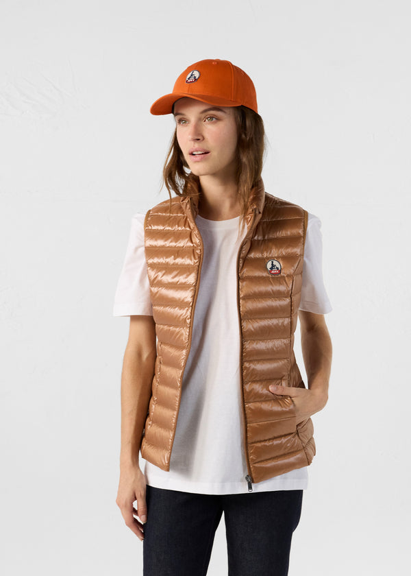 jott Doudoune légère sans manches Sucre roux Seda shiny