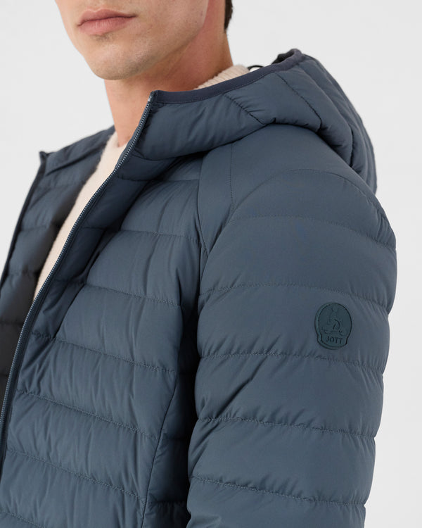 Jott Doudoune Légère Stretch à Capuche Bluestone Frantz