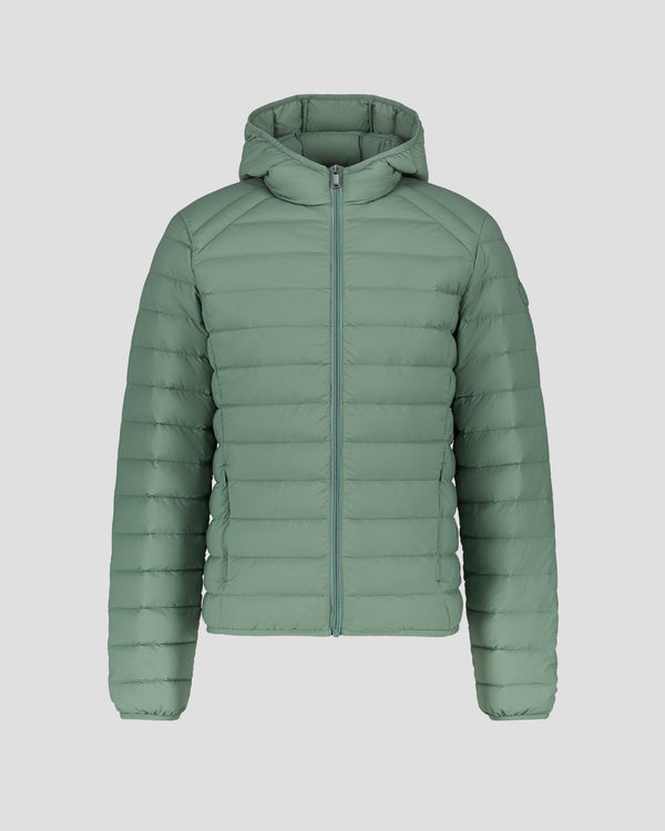 Jott Doudoune Légère Stretch à Capuche Vert Minéral Frantz