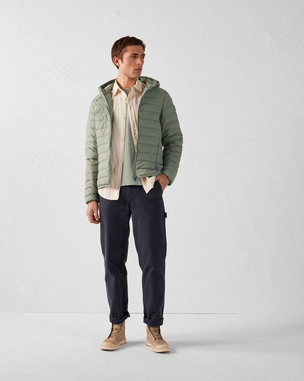 jott Doudoune légère stretch à capuche Vert minéral Frantz