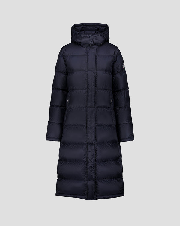 Jott Doudoune Longue à Capuche Grand Froid Marine Karachi
