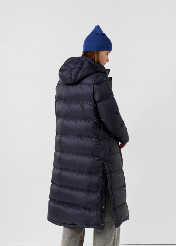 Jott Doudoune Longue à Capuche Grand Froid Marine Karachi