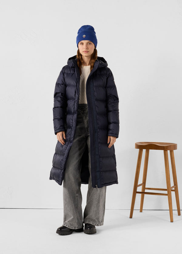 jott Doudoune longue à capuche Grand Froid Marine Karachi