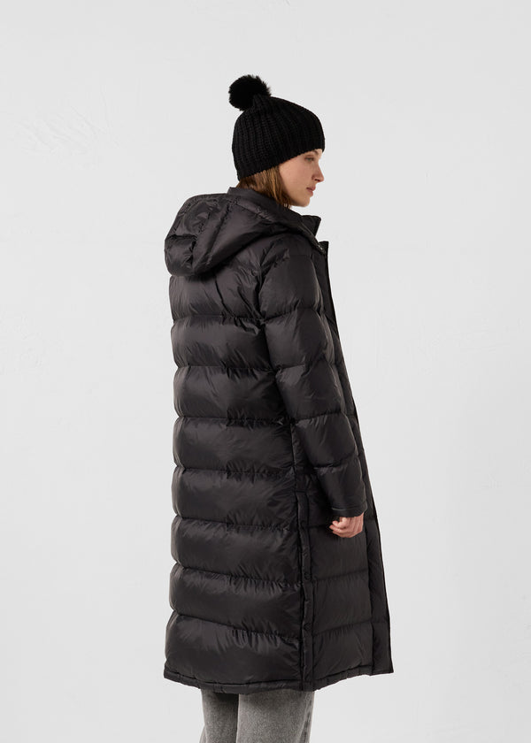 Jott Doudoune Longue à Capuche Grand Froid Noir Karachi