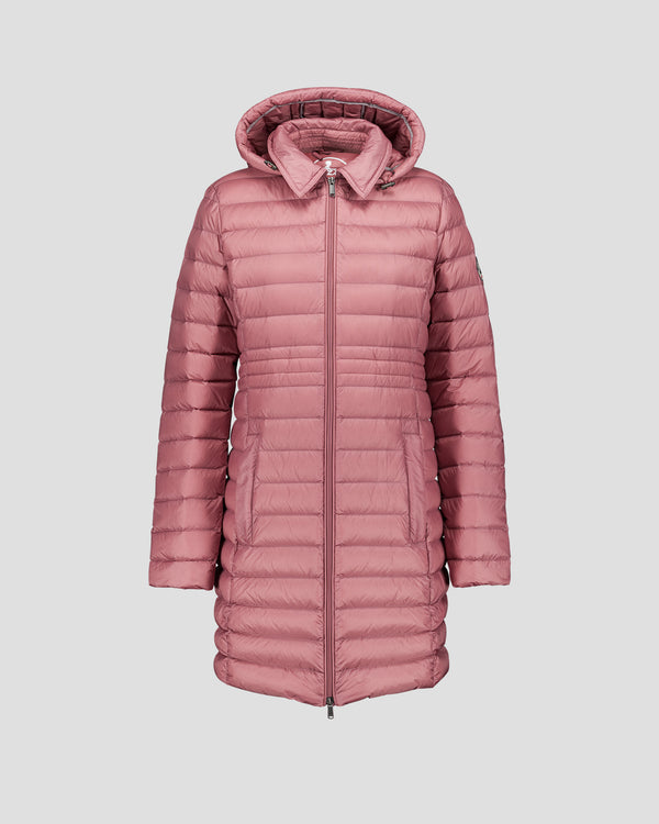 Jott Doudoune Longue à Capuche Rose Antique Vero 2.0