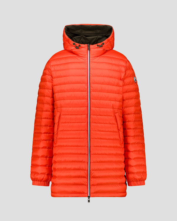 Jott Doudoune Longue Réversible Army/rouge Feu Assen