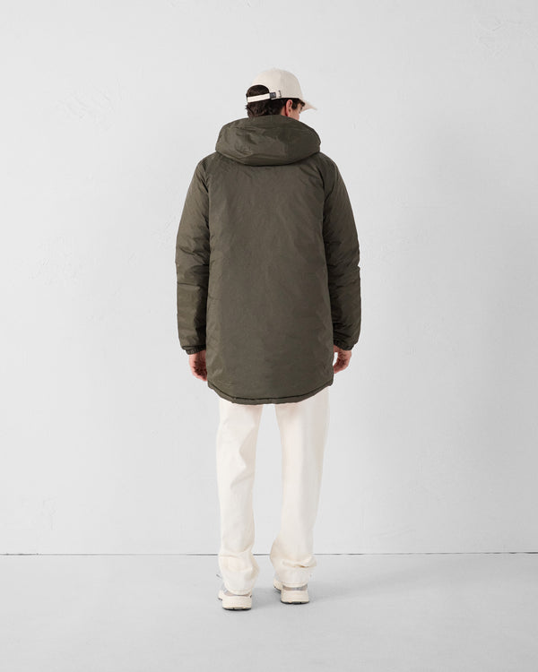 Jott Doudoune Longue Réversible Army/rouge Feu Assen