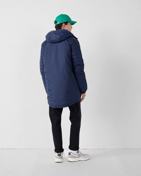 Jott Doudoune Longue Réversible Marine/Bluestone Assen
