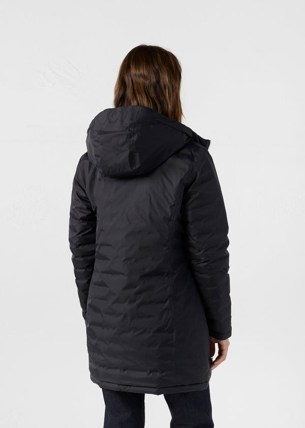 Jott Doudoune Longue Réversible Noir/bleu Cobalt Verone