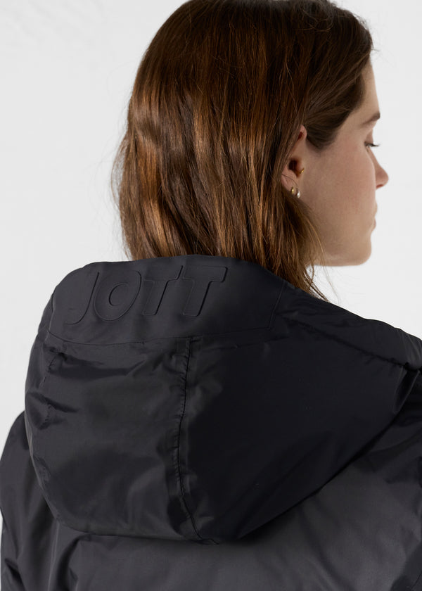 Jott Doudoune Longue Réversible Noir/bleu Cobalt Verone