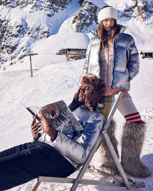 Jott Doudoune Métallique Esprit 'Puffer' Argent Flake