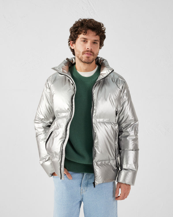 Jott Doudoune Métallique Esprit 'Puffer' Argent Holly