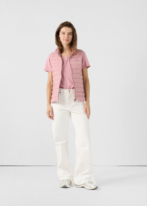 Jott Doudoune Sans Manches Stretch Rose Antique Grenada