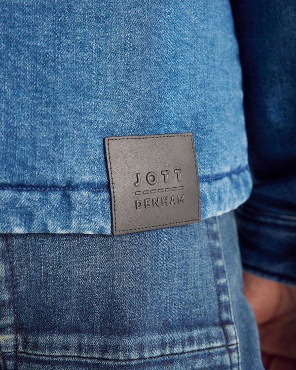 Jott Doudoune Surchemise Dark Denim Jeans Travail Worker JOTT X DENHAM