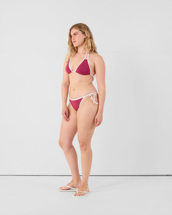 jott Haut de maillot de bain triangle Prune Maddie top
